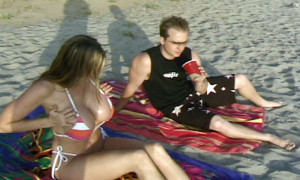 Friday big tits, blonde, beach